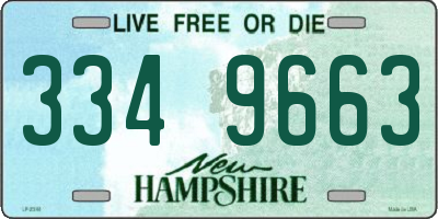NH license plate 3349663