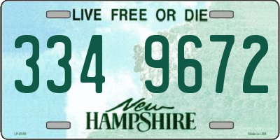 NH license plate 3349672