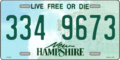 NH license plate 3349673