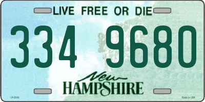 NH license plate 3349680