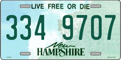 NH license plate 3349707