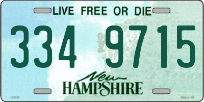 NH license plate 3349715