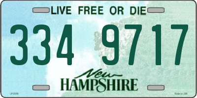 NH license plate 3349717