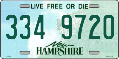 NH license plate 3349720