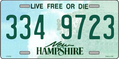 NH license plate 3349723