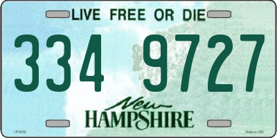 NH license plate 3349727