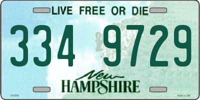 NH license plate 3349729