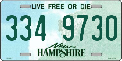 NH license plate 3349730