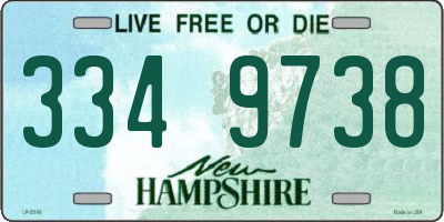 NH license plate 3349738