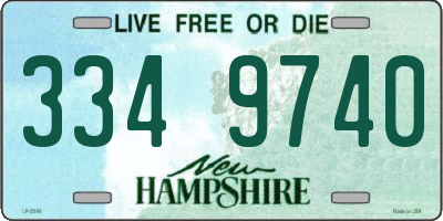 NH license plate 3349740