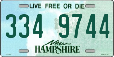 NH license plate 3349744