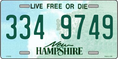 NH license plate 3349749