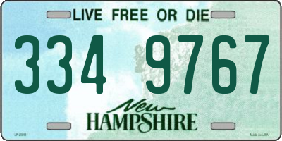 NH license plate 3349767