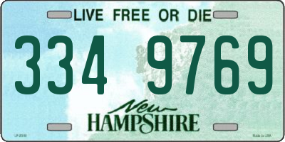 NH license plate 3349769