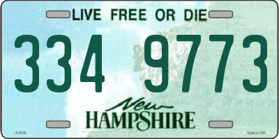 NH license plate 3349773