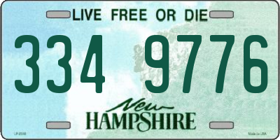 NH license plate 3349776