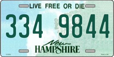 NH license plate 3349844