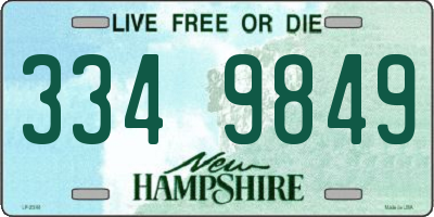 NH license plate 3349849