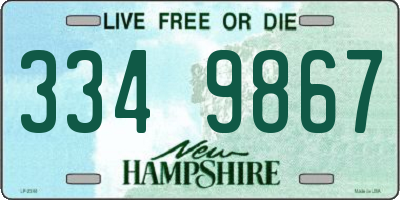 NH license plate 3349867