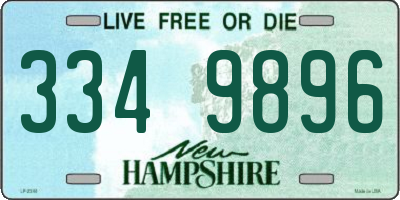 NH license plate 3349896