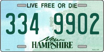 NH license plate 3349902