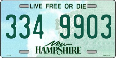 NH license plate 3349903