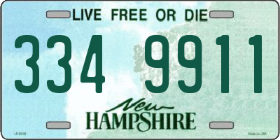 NH license plate 3349911
