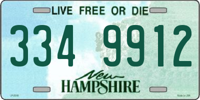 NH license plate 3349912
