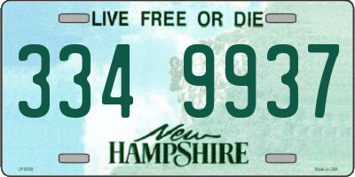 NH license plate 3349937