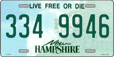 NH license plate 3349946