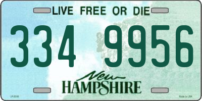 NH license plate 3349956