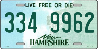NH license plate 3349962
