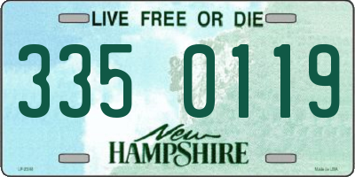 NH license plate 3350119