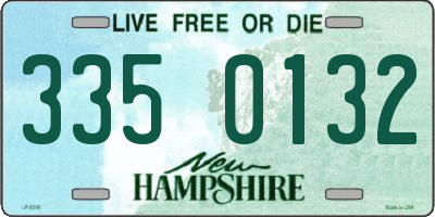 NH license plate 3350132