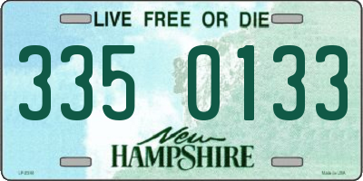 NH license plate 3350133