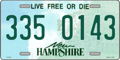 NH license plate 3350143