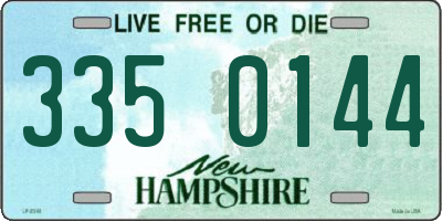 NH license plate 3350144