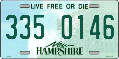 NH license plate 3350146