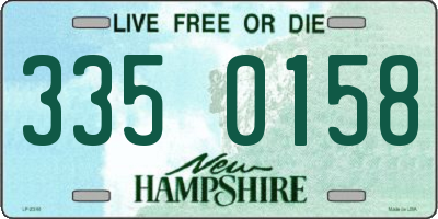 NH license plate 3350158
