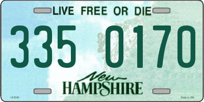 NH license plate 3350170
