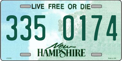 NH license plate 3350174