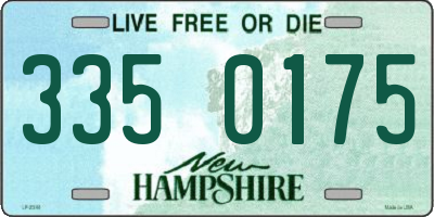 NH license plate 3350175