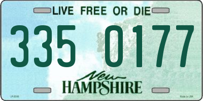 NH license plate 3350177