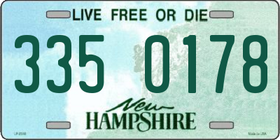 NH license plate 3350178