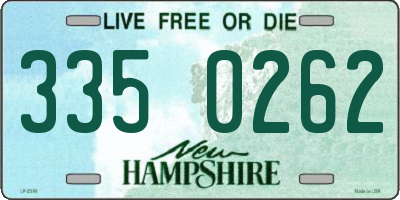 NH license plate 3350262