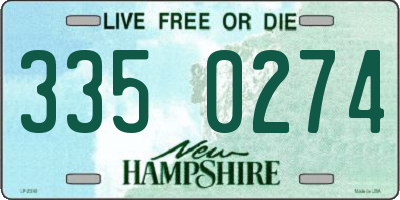 NH license plate 3350274