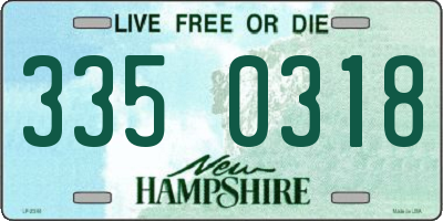 NH license plate 3350318
