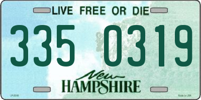 NH license plate 3350319