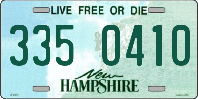 NH license plate 3350410