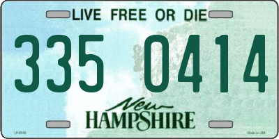 NH license plate 3350414